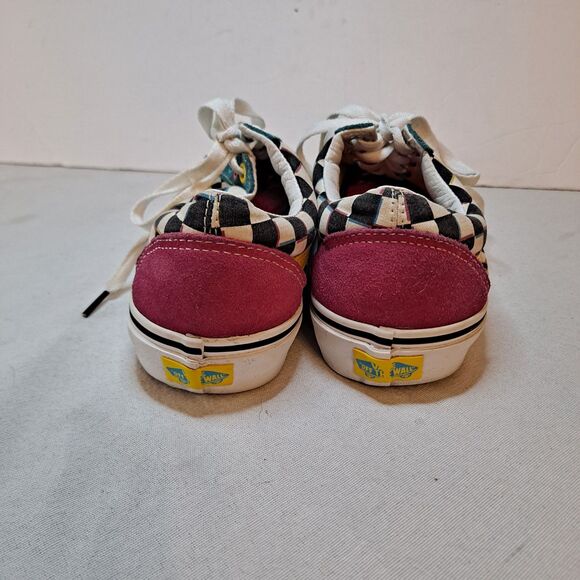 Vans Old Skool Crazy Checks Sneakers Unisex Mens 6.5 Womens 8 Suede Multicolor - Picture 3 of 9